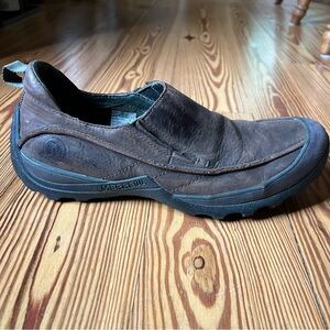 Merrell Kaolin Cocoa Brown Leather Slip on Shoes Sz 11